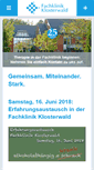 Mobile Screenshot of fachklinik-klosterwald.de